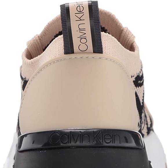 Calvin Klein monogram sneakers CK letter beige black - Picture 5 of 11